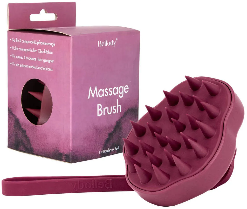 Bellody Massage Brush - Bordeaux Red