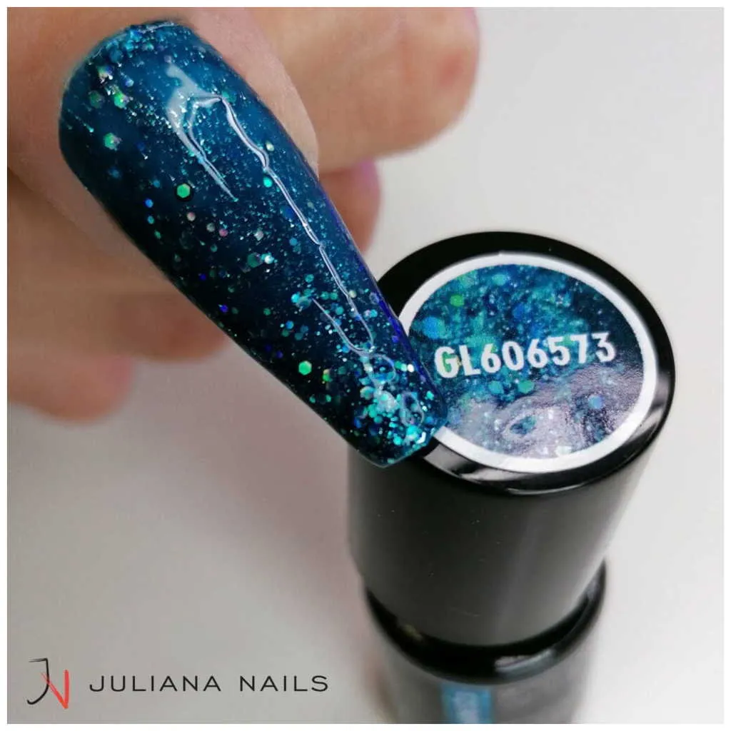 Juliana Nails Gel Polish Glitter & Effects - Glitter Silver