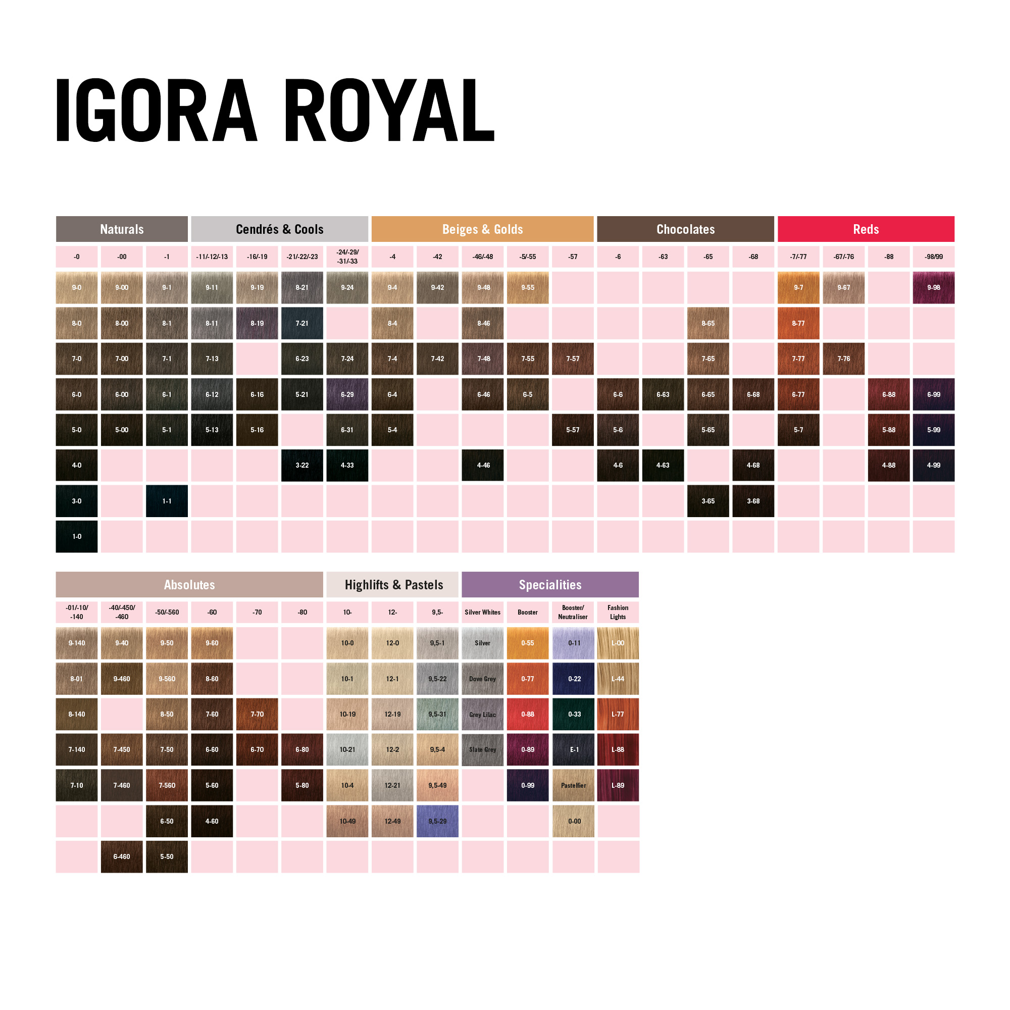 ポイポイ君  IGORA  カラーリング剤 90本セット Schwarzkopf Igora Royal Mix - E-1 cendre extract | bellaffair.com