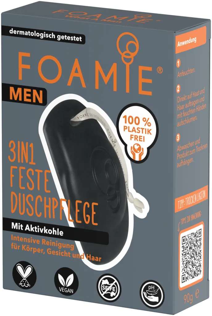 Foamie 3 in 1 Body Bar For Men - What A Man