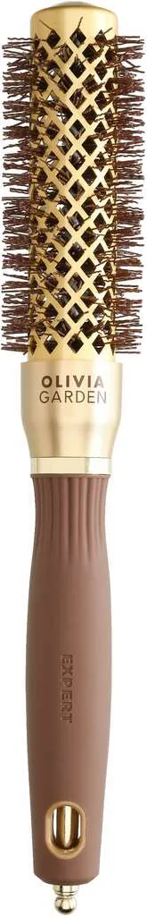 Olivia Garden Expert Blowout Shine with wavy bristles Gold & Brown