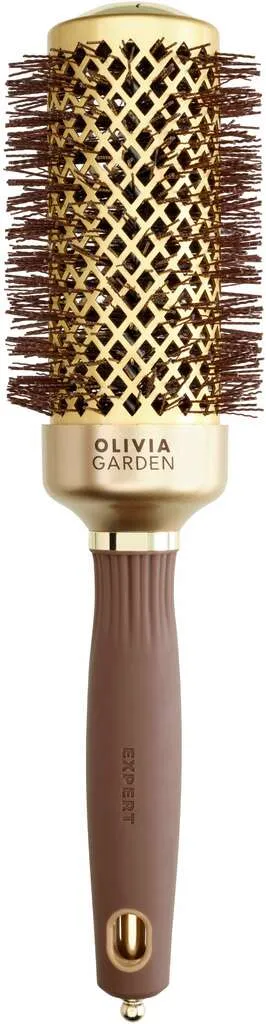 Olivia Garden Expert Blowout Shine with wavy bristles Gold & Brown