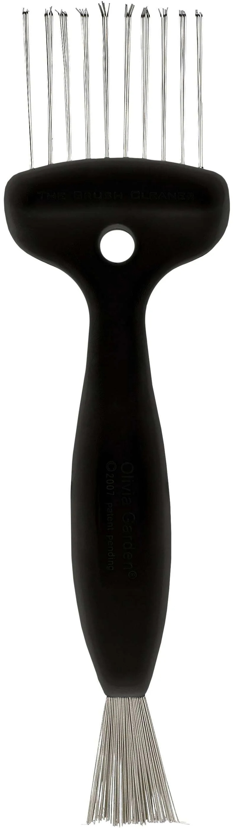 Olivia Garden Brush Cleaner made from recycled plastic, black