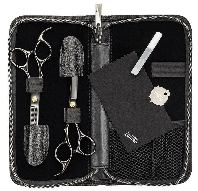 Xanitalia Lameo Stage Pro Offset Black 6" Scissor Set