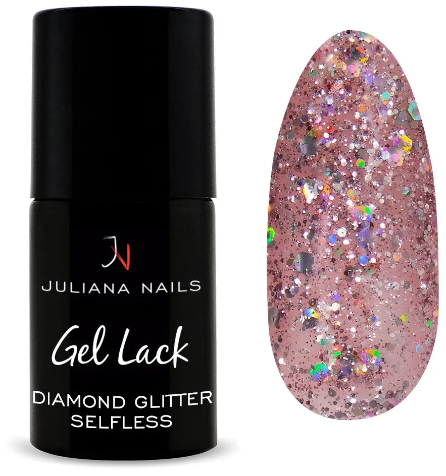 Juliana Nails Gel Polish Glitter & Effects - Glitter Silver