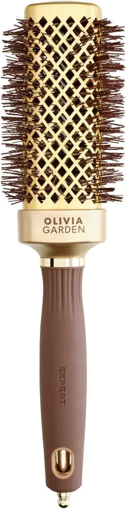 Olivia Garden Expert Blowout Straight with wavy bristles Gold & Brown