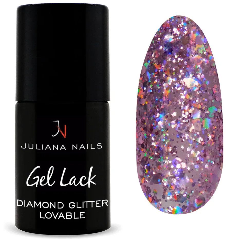 Juliana Nails Gel Polish Glitter & Effects - Glitter Silver