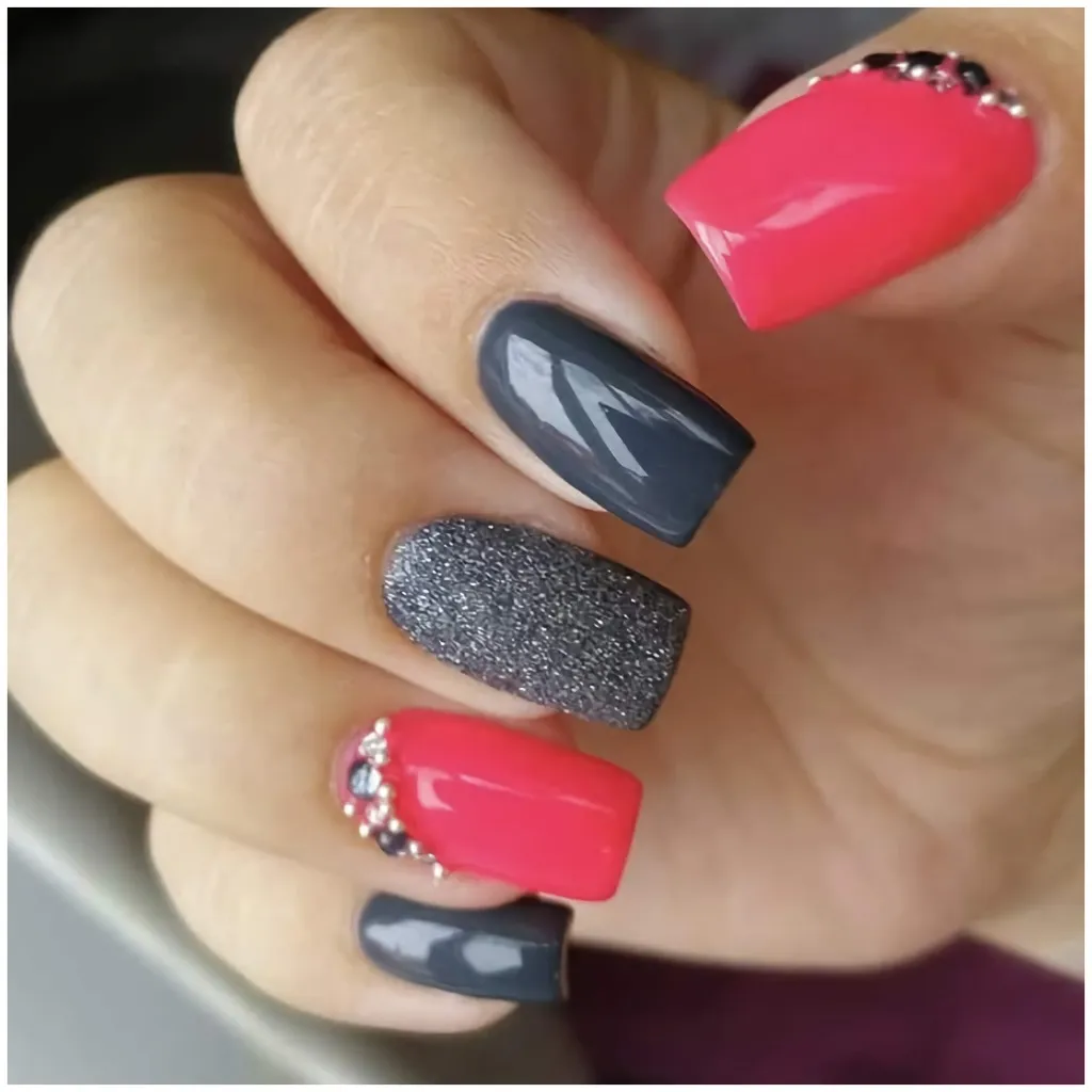 Juliana Nails Gel Polish Black & Grey Tones - Grey Black