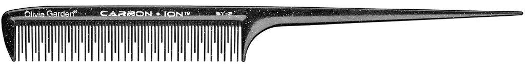Olivia Garden Comb ST-2 Carbon + Ion Handle Comb 22.5 cm