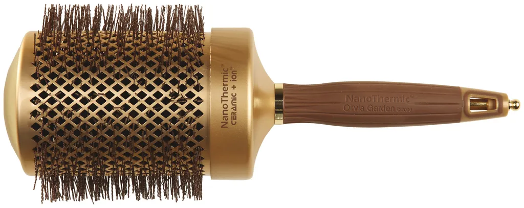 Olivia Garden Expert Blowout Shine with wavy bristles Gold & Brown
