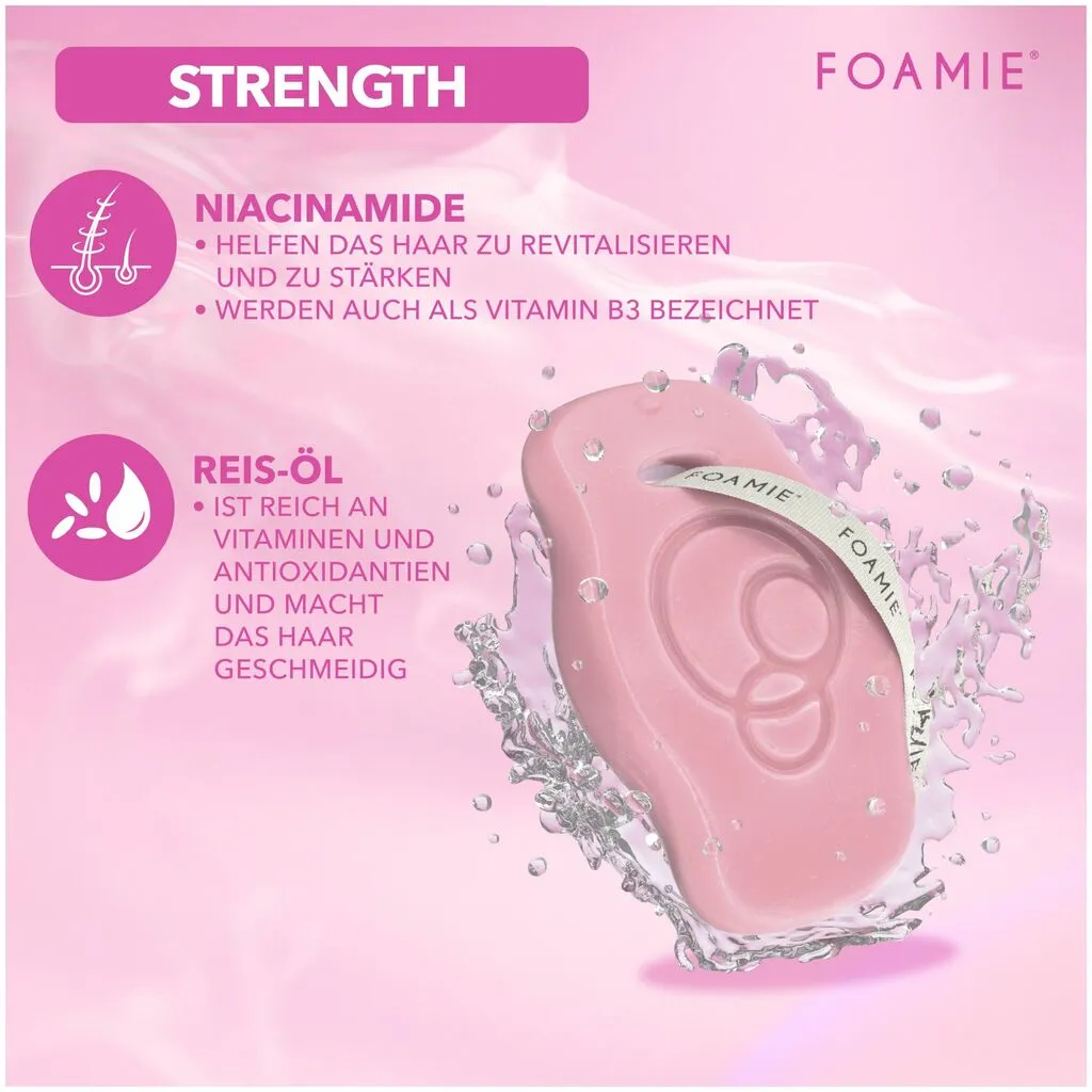 Foamie Niacinamide Shampoo Bar Strengthening Solid Care