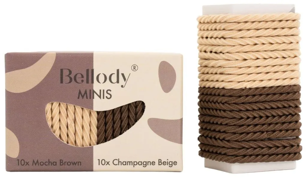 Bellody Mini Hair Ties - Mint & Violet