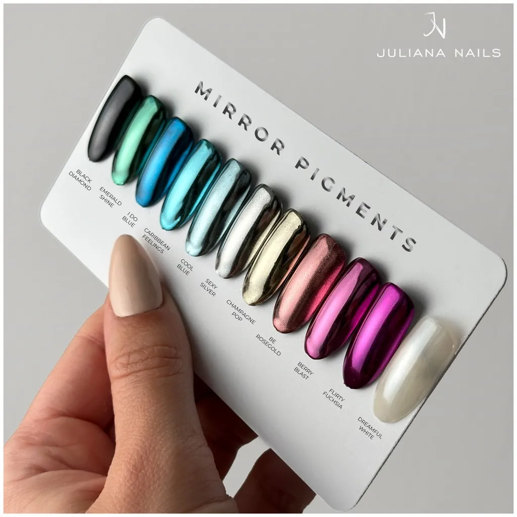 Juliana Nails Mirror Pigment - Sexy Silver