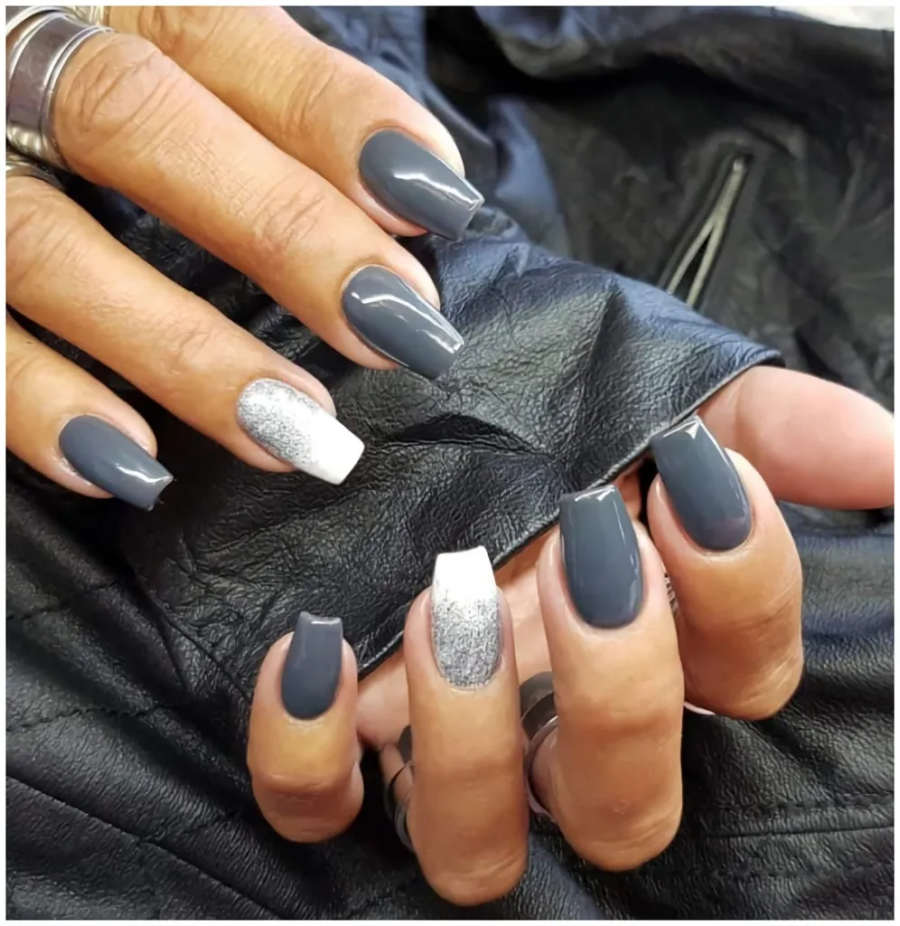 Juliana Nails Gel Polish Black & Grey Tones - Grey Black