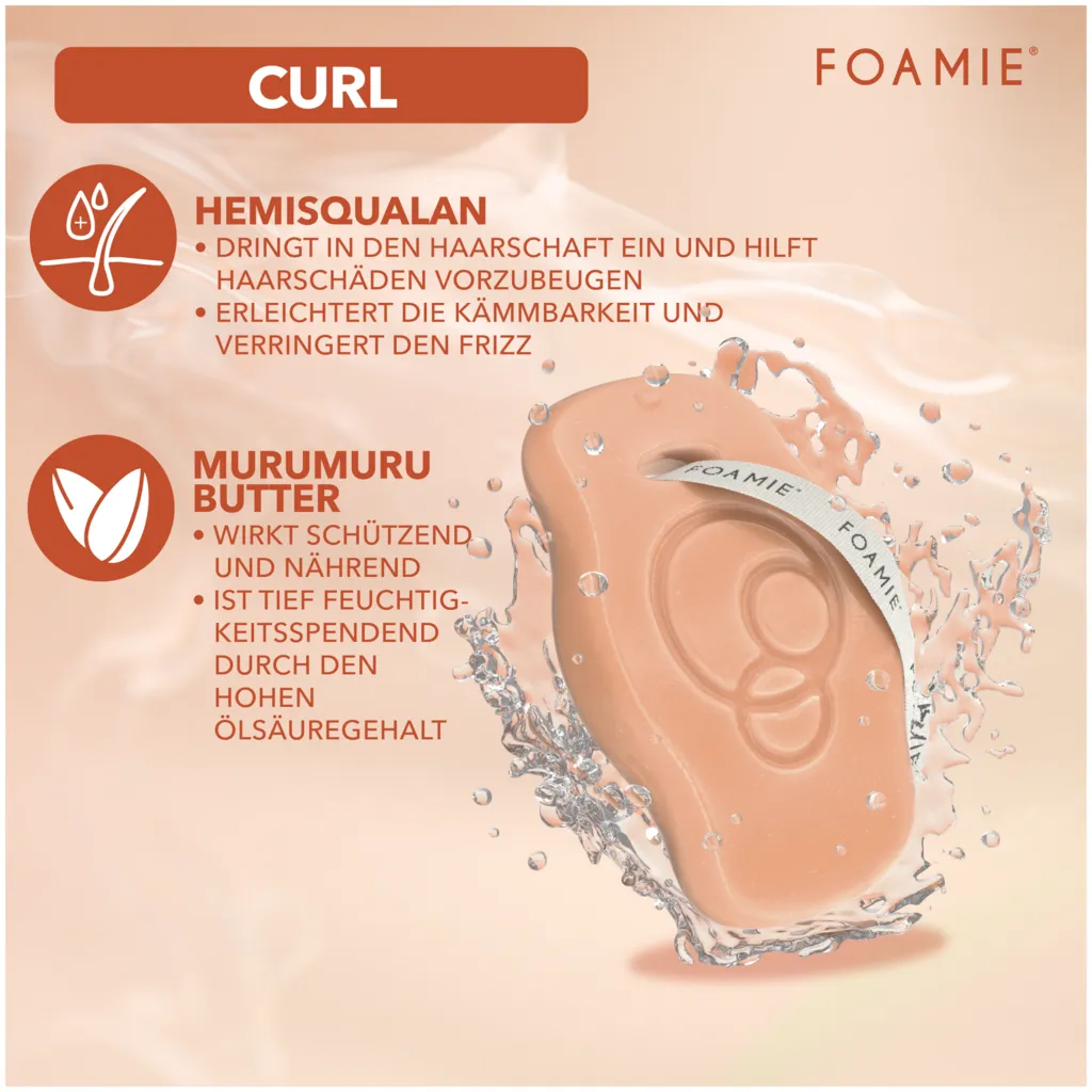 Foamie Solid Shampoo Squalane Firm Curl Care