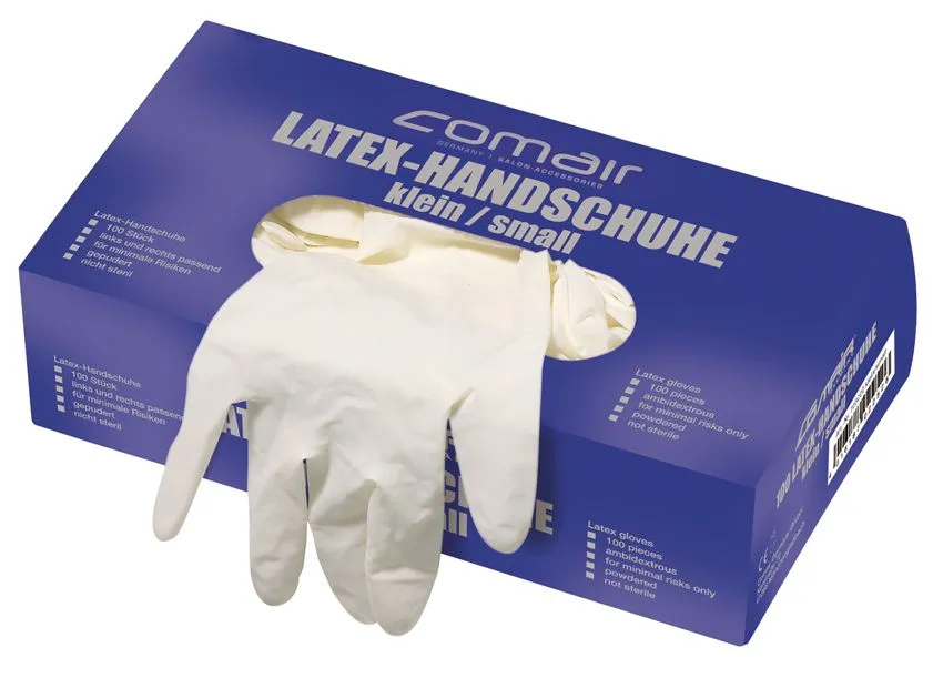 White Latex Gloves powdered Large