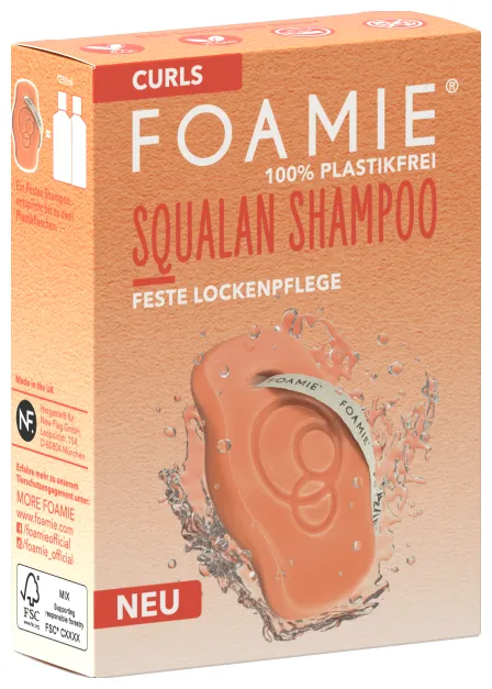 Foamie Solid Shampoo Squalane Firm Curl Care