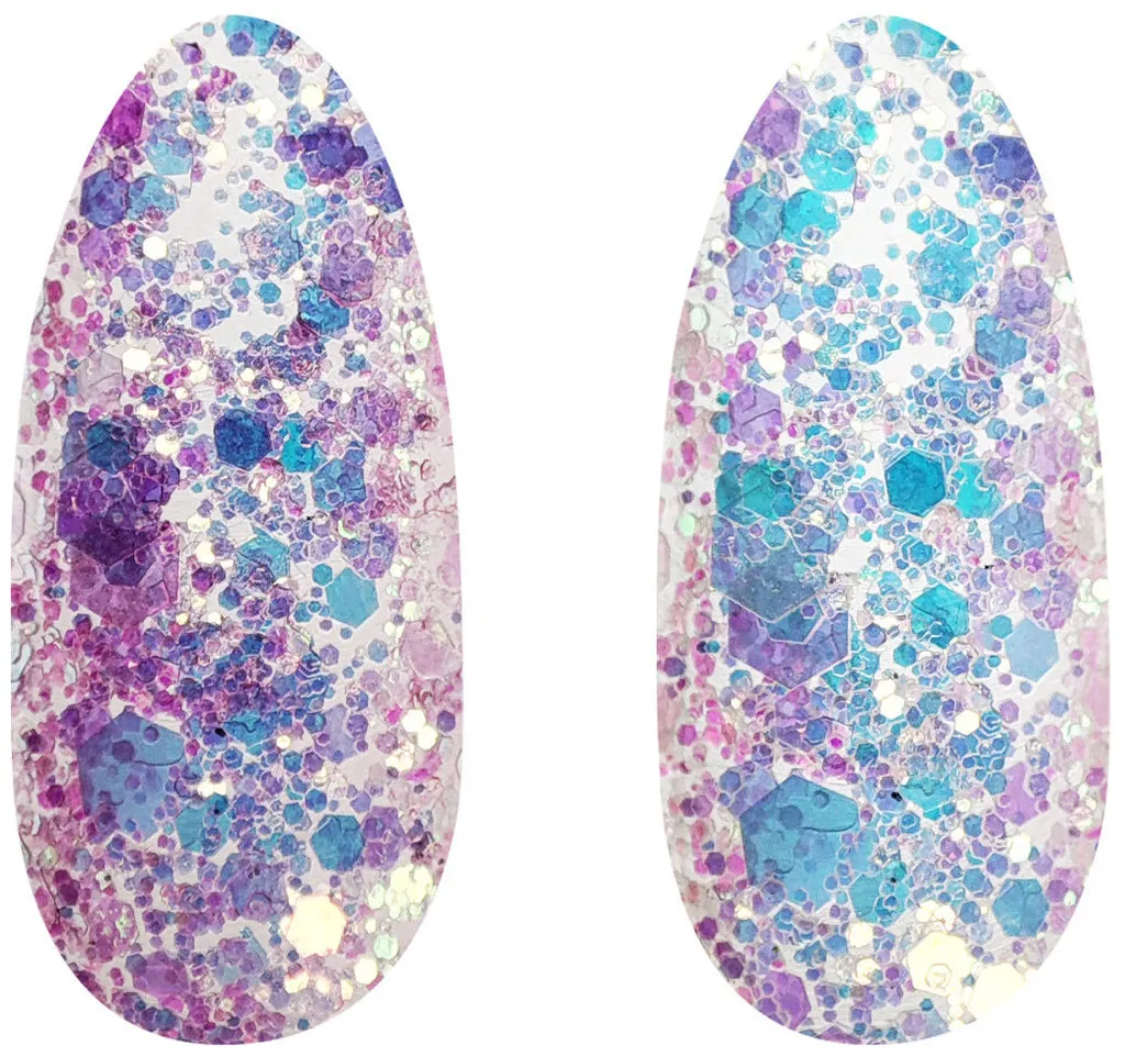 Juliana Nails Light Changing Glitter - Tropical Dream