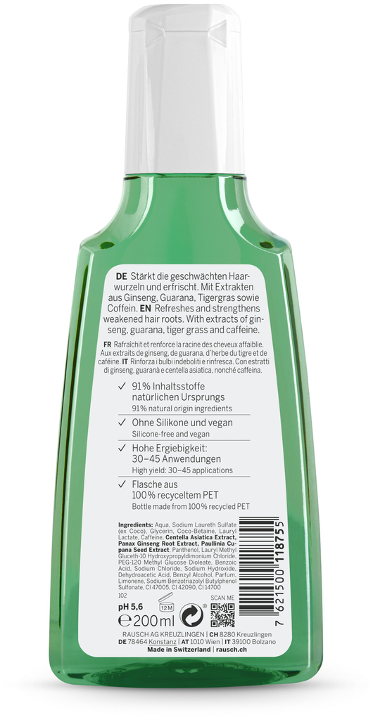 Rausch Caffeine Shampoo with Ginseng