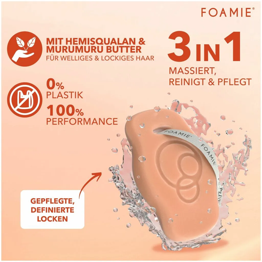 Foamie Solid Shampoo Squalane Firm Curl Care