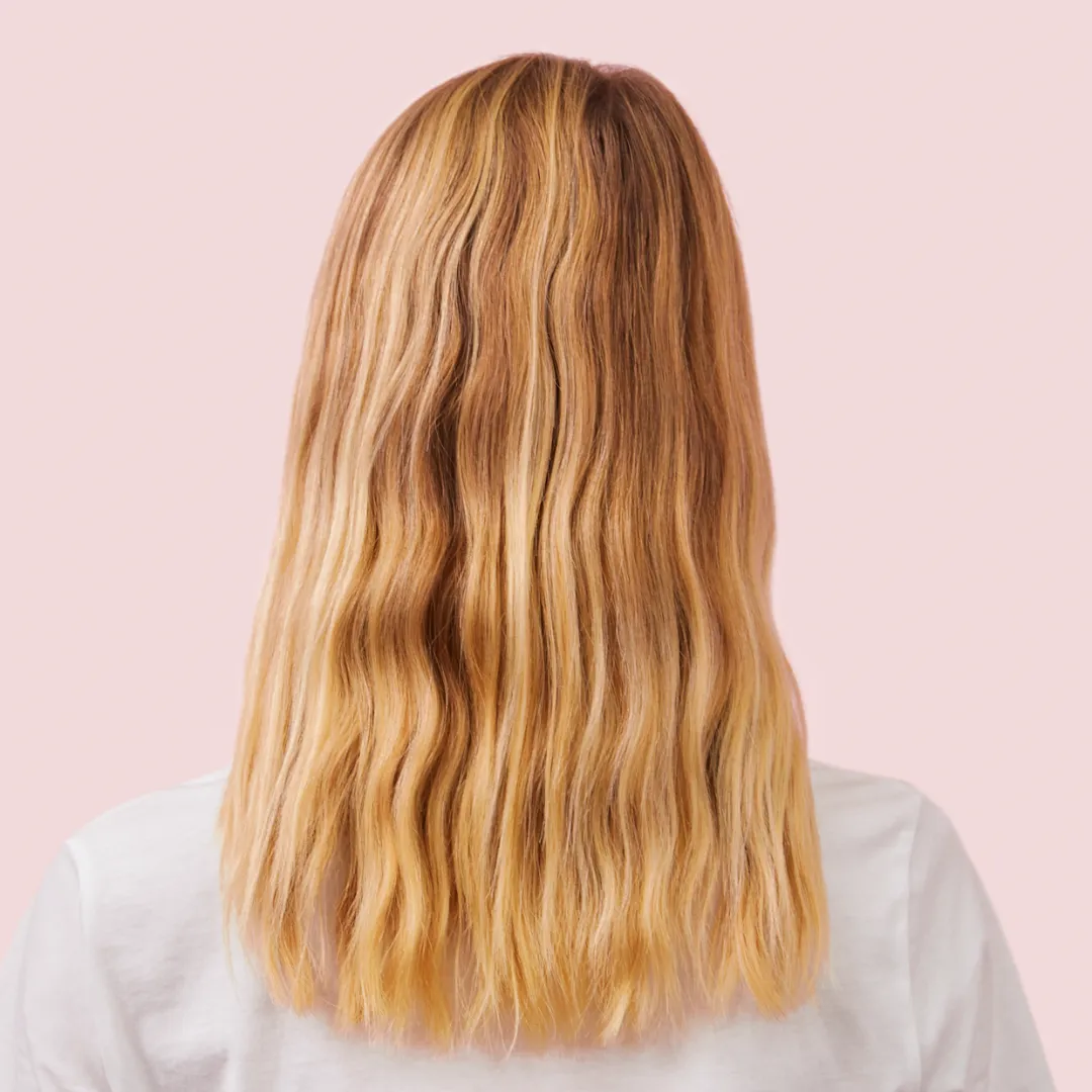 Blondierte Haare vor dem Glossing