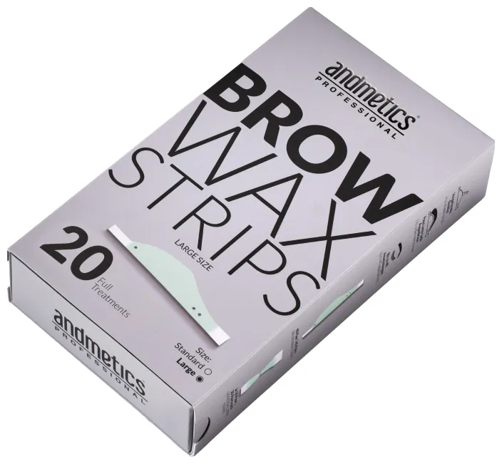 andmetics professional Brow Wax Strips Large - 20 pieces
