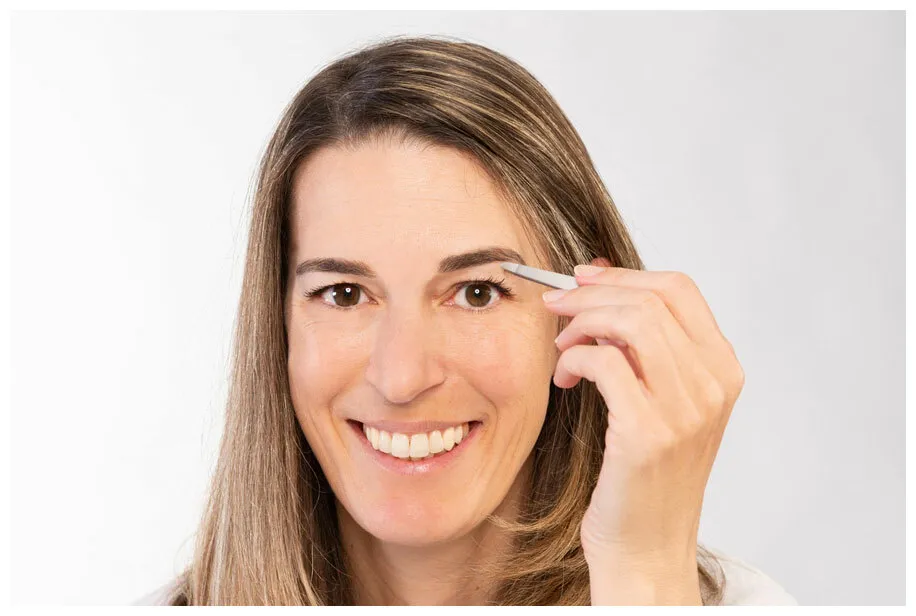 Canal Round Tip Tweezers, 9 cm