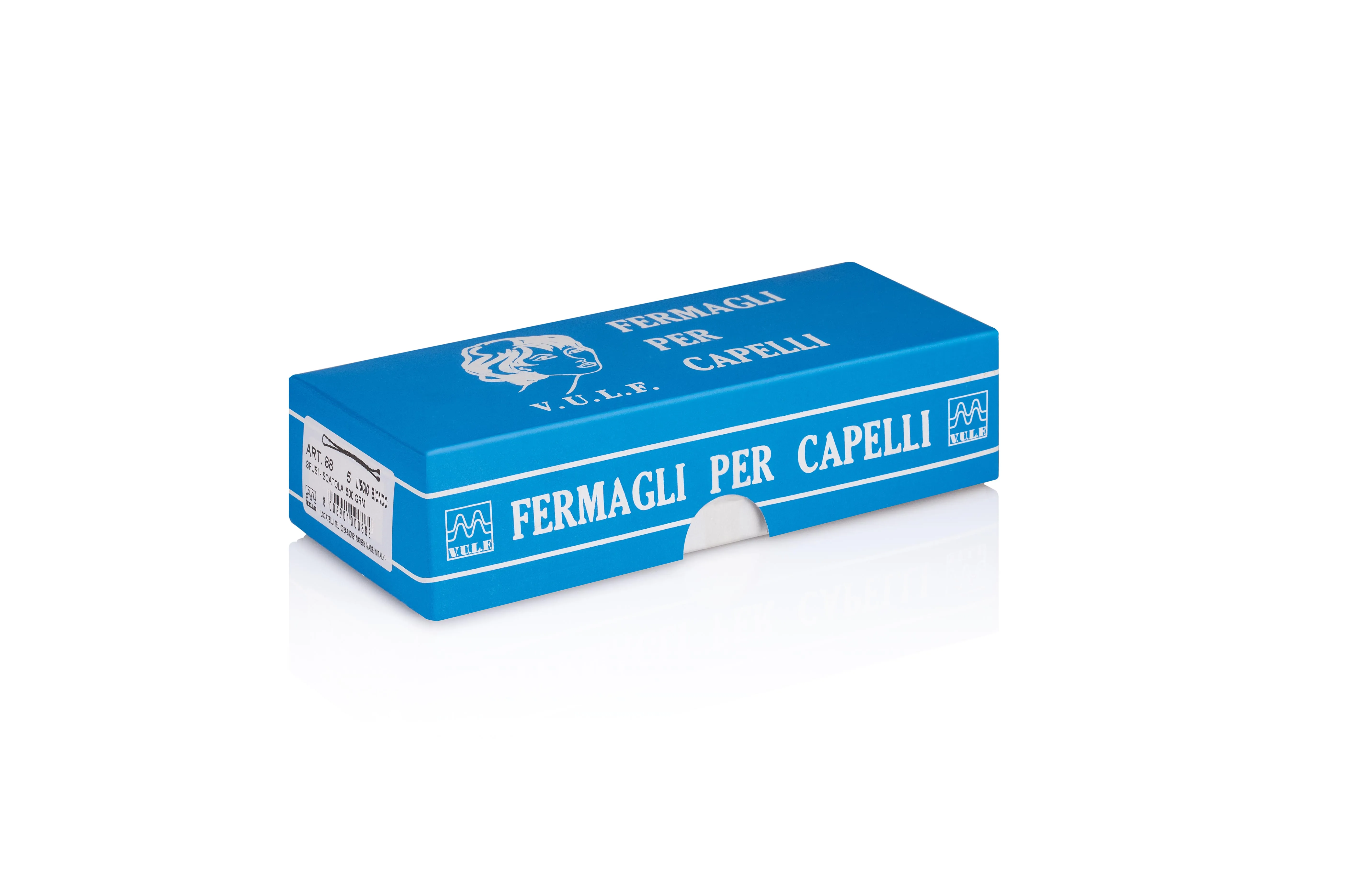 Locatelli Bobby Pins Corrugated Black Cm 5 Box 500 G