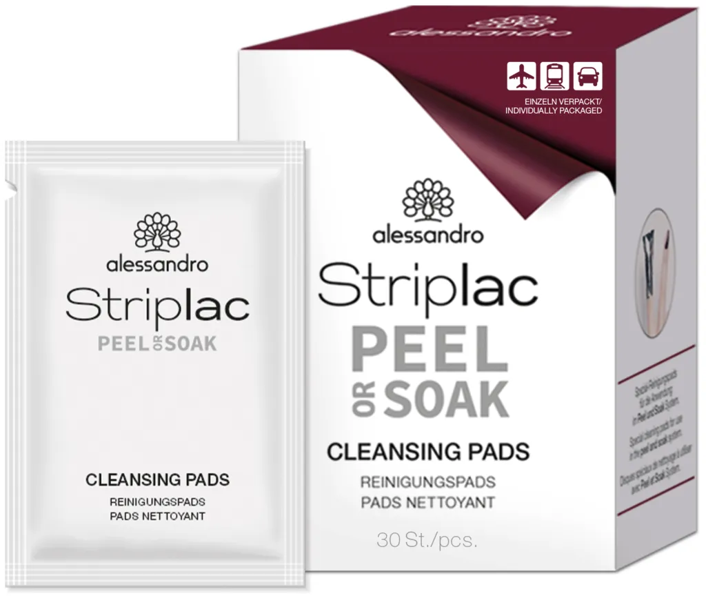 Alessandro Striplac Peel Or Soak Cleansing Pads