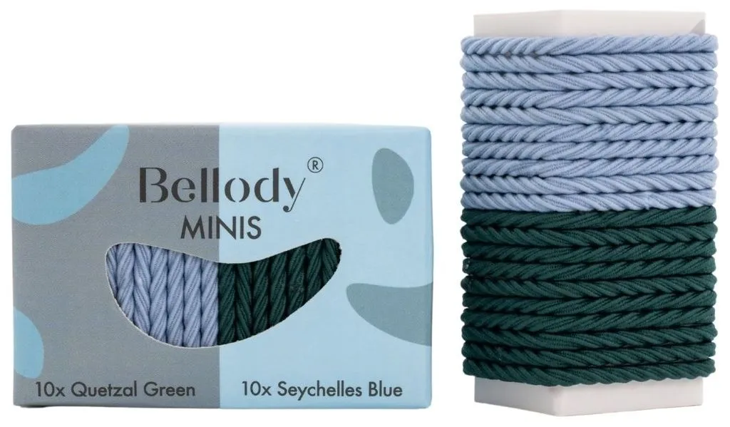Bellody Mini Hair Ties - Mint & Violet