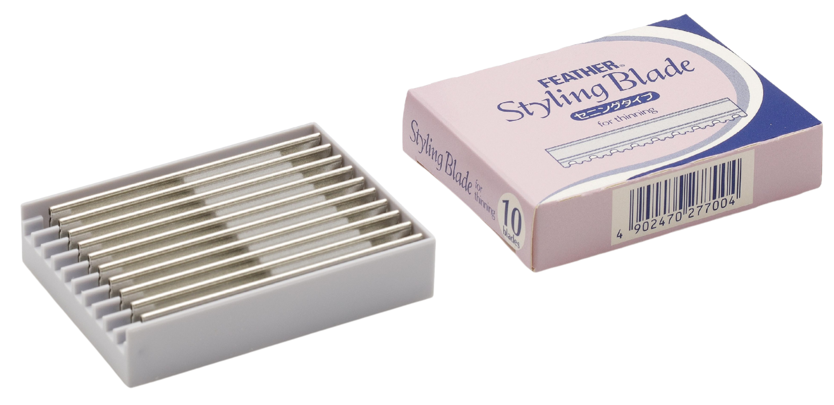 Toothed Feather Thinning Blades For Shaping With Metal Disposal Container Contains 5 Boxes Of 10 Bl