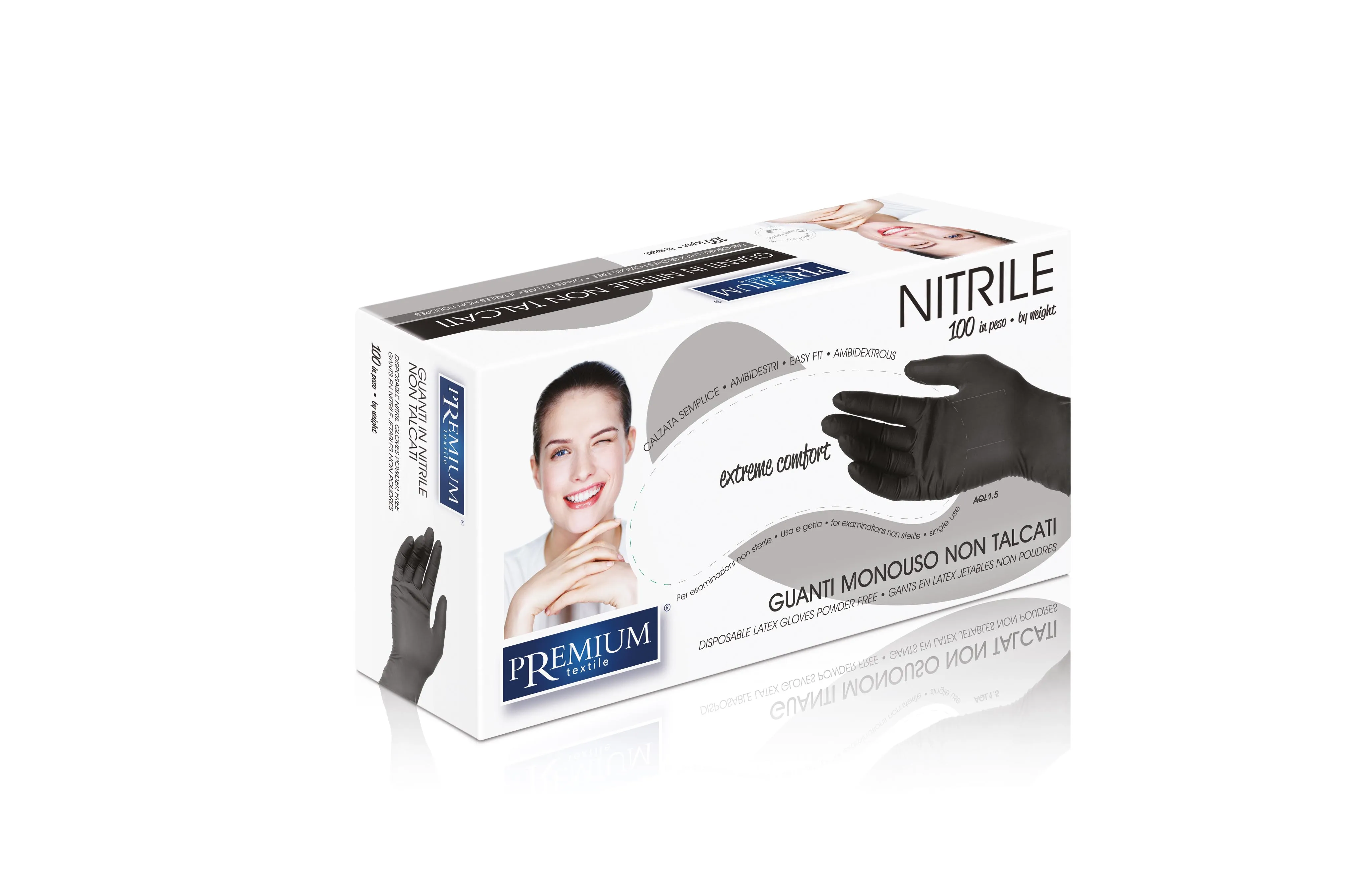 Xanitalia nitrile gloves powder-free size: S