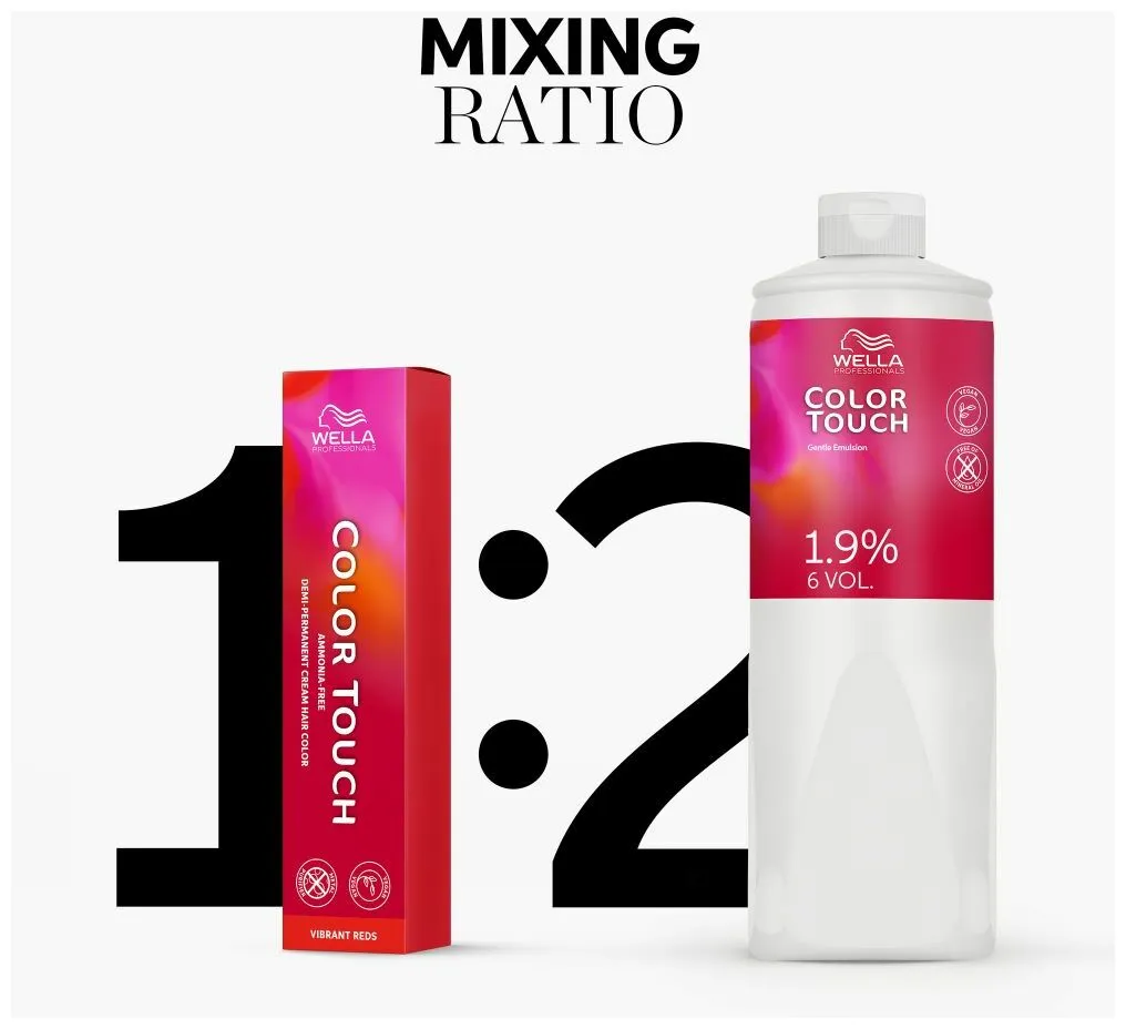 Wella Color Touch Vibrant Reds 60ml - 5/4 light brown red