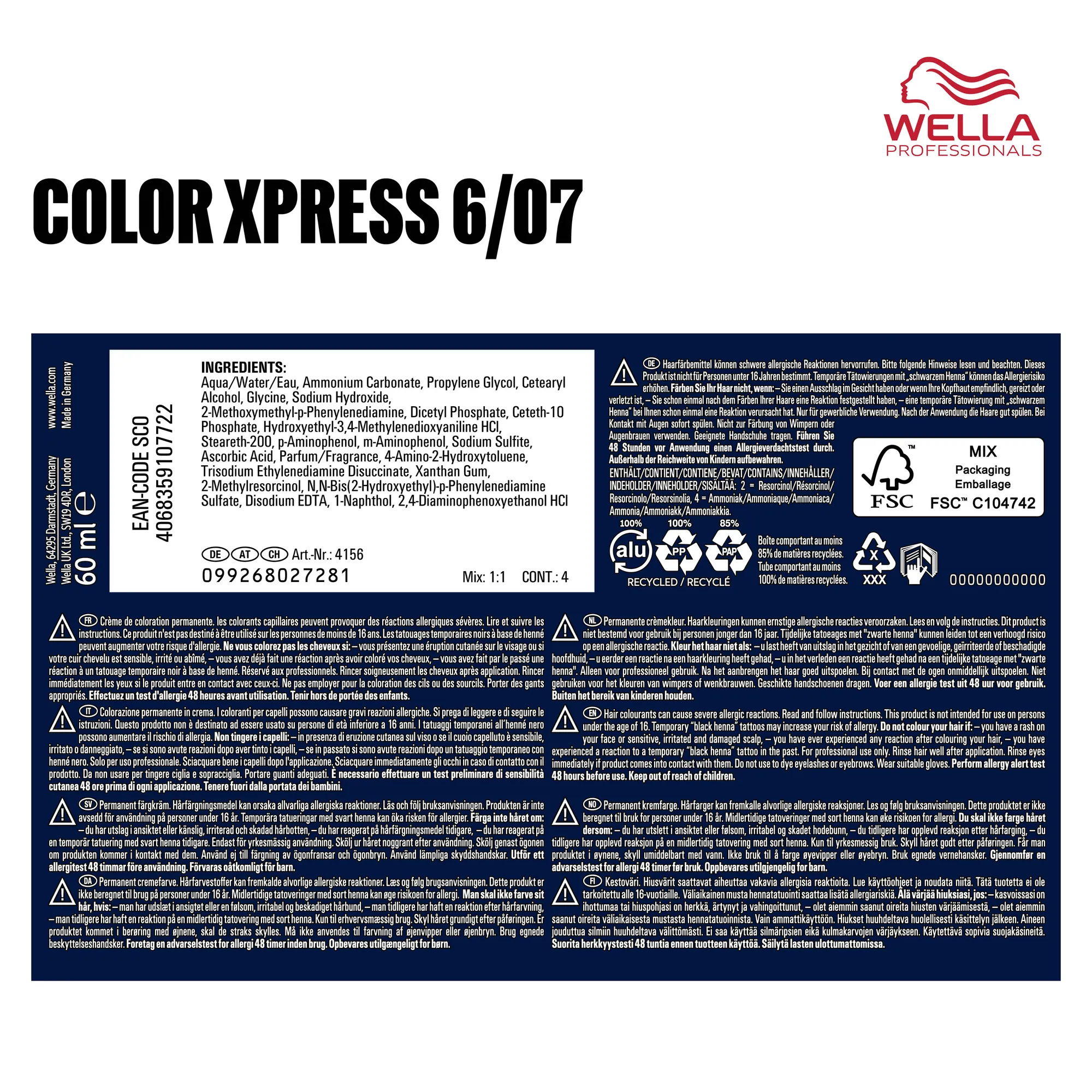 Wella Color Xpress - 7/1 medium blonde ash