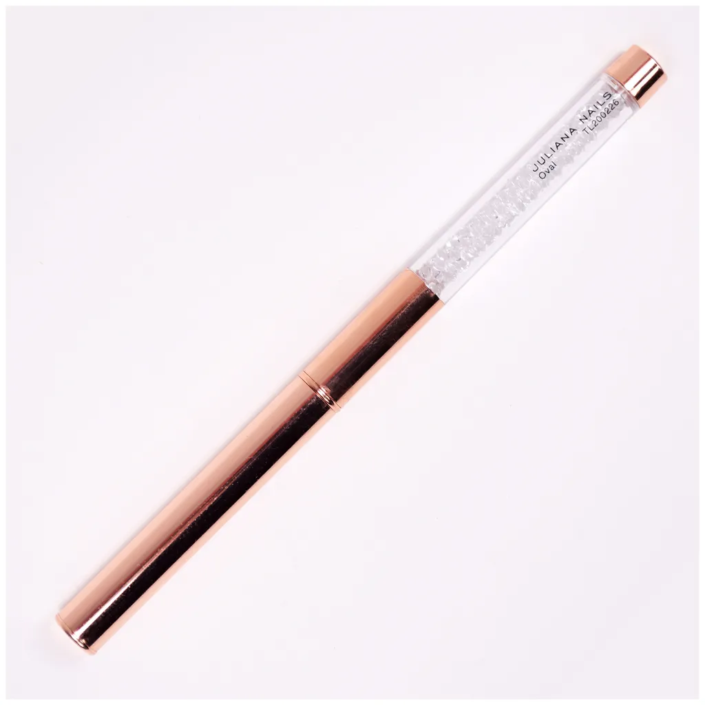 Juliana Nails Oval Gel Brush with Cap - rose gold