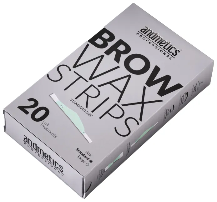 andmetics professional Brow Wax Strips Standard - 20 pieces
