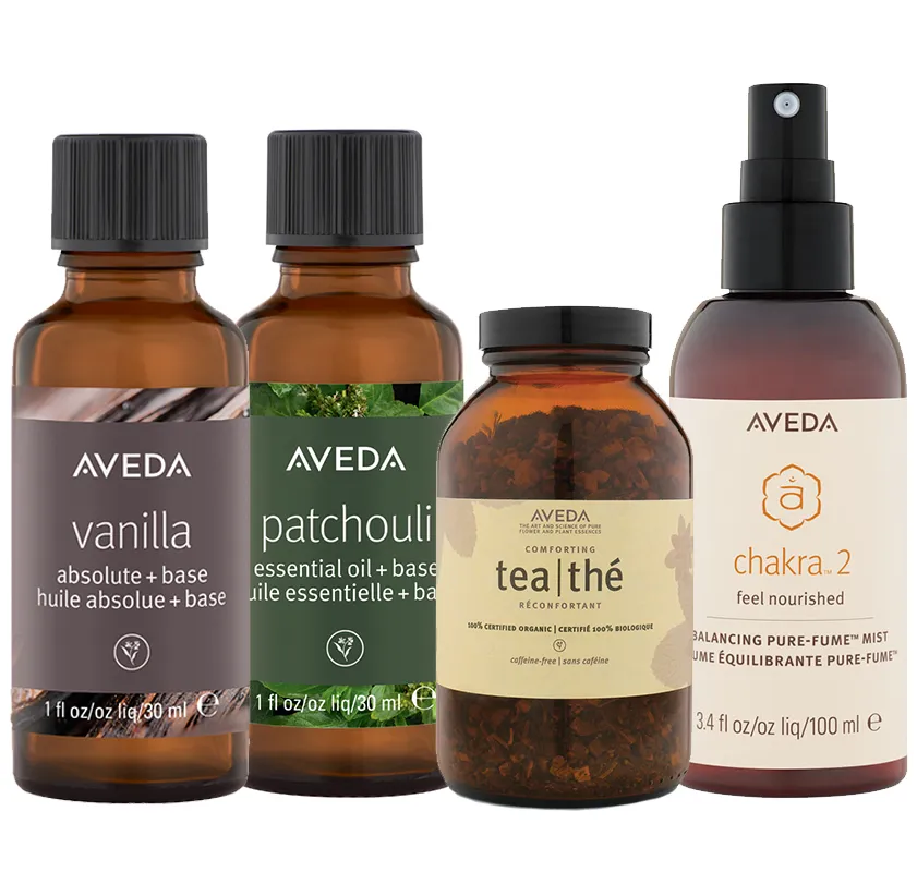 Verschiedene Aveda Pure-Fum Produkte