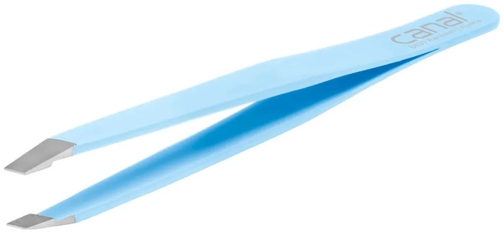 Canal Slanted Tweezers, 9 cm  - white