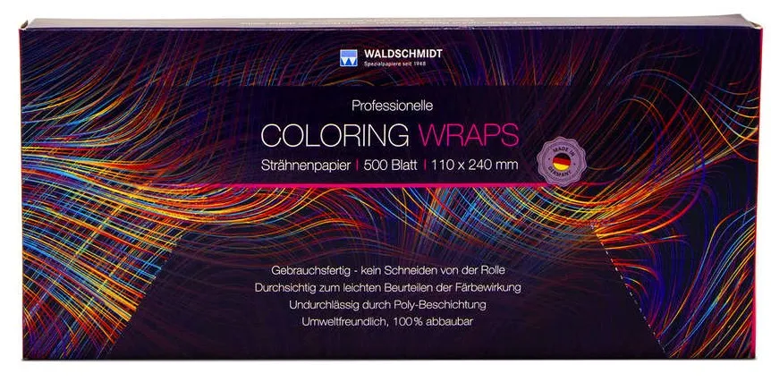 Coloring Wraps Strähnen-Papier 66x500 Blatt