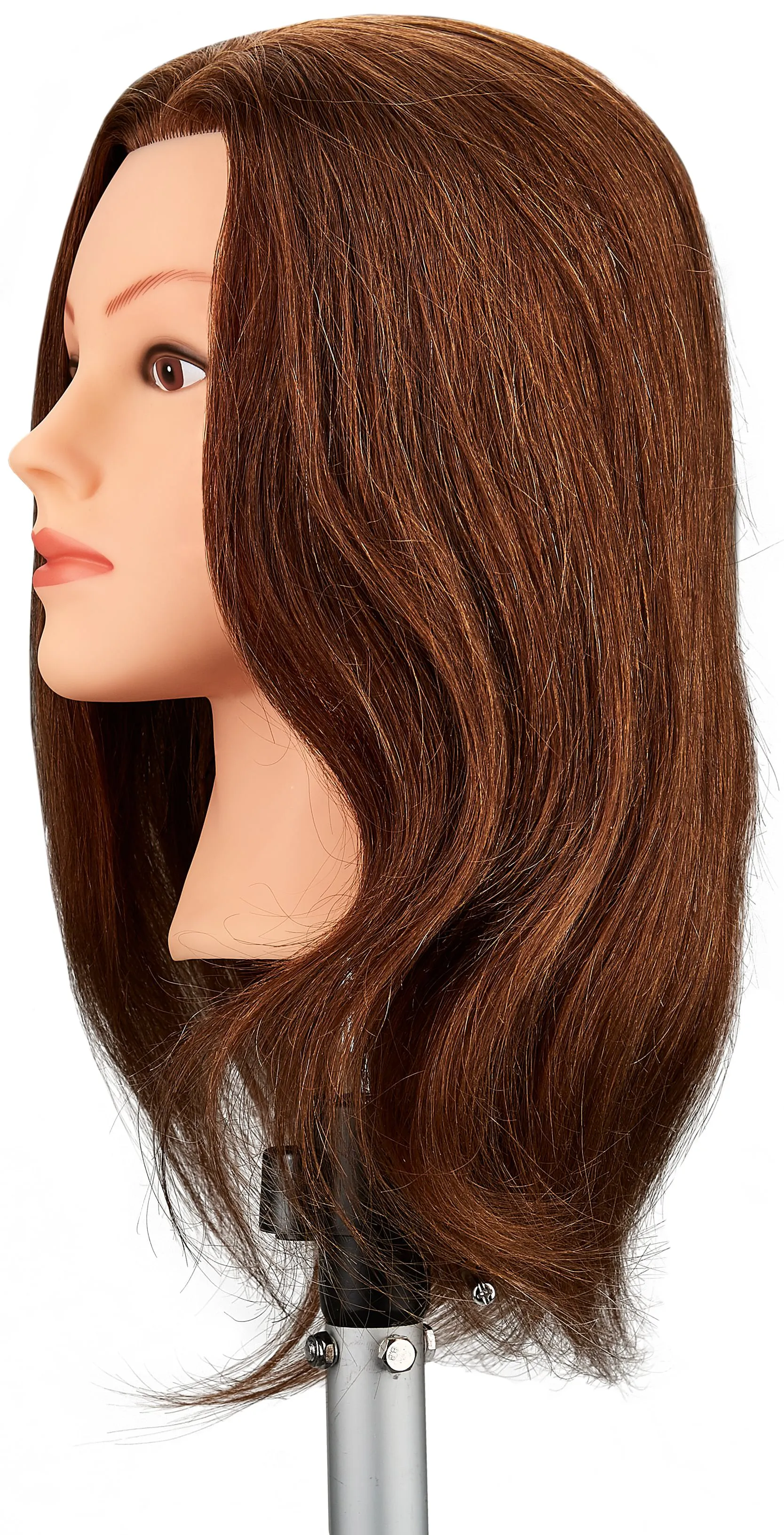 Fripac Practice Head 100% Human Hair light brown